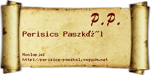 Perisics Paszkál névjegykártya